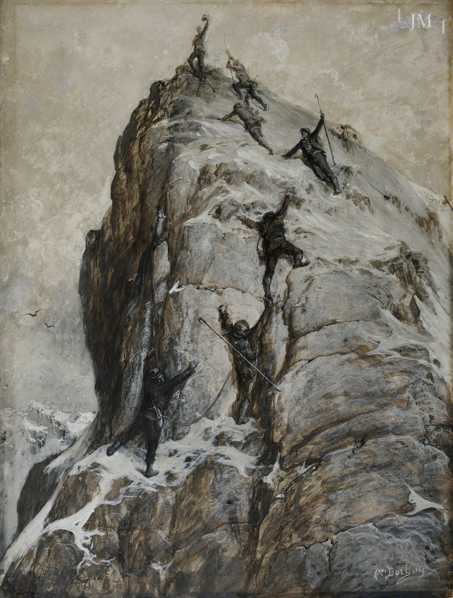 The Ascent of the Matterhorn, Arrival at the Summit